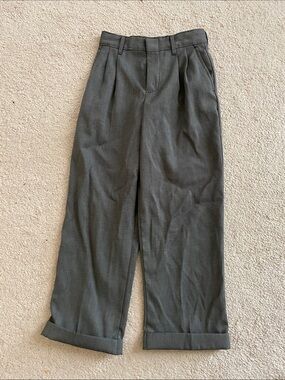 George Boys' Dark Gray Pleated Dress Trousers